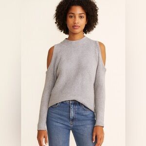 Cut out shoulder sweater, grey and in new condition